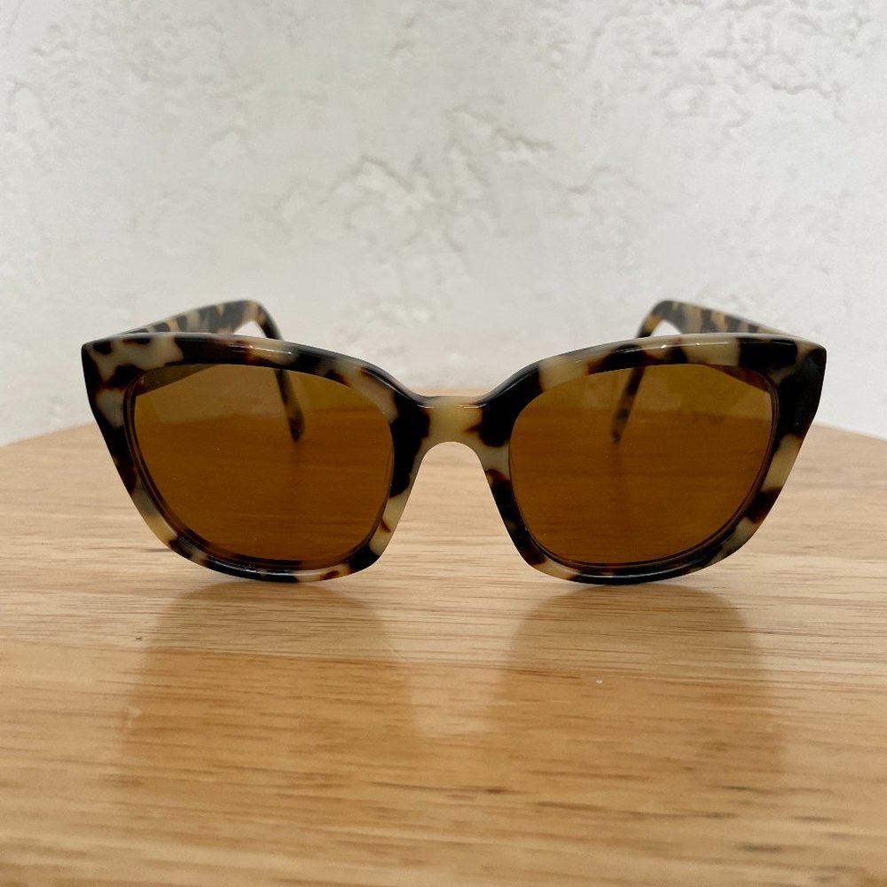 Warby Parker "Aubrey" Narrow Fit Sunglasses in Marzipan Tortoise
